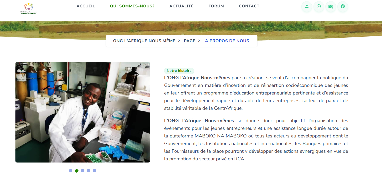 Conception d’un site vitrine interactif avec gestion de contenu  - Image 1